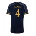 Real Madrid David Alaba #4 Borta matchtröja Dam 2023-24 Kortärmad Billigt